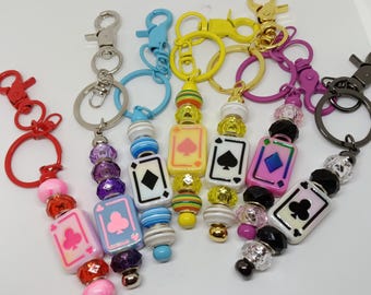 Playing Card Keyring - Bridge Player Gift - Card Players