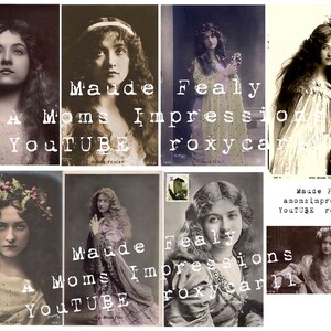 Vintage Starlet Fashion, kaart, digitaal, Frans, Ephemera
