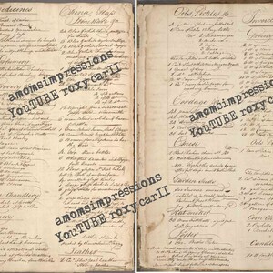 Vintage ledger4 Digital file, download, collage sheet, junk Journal