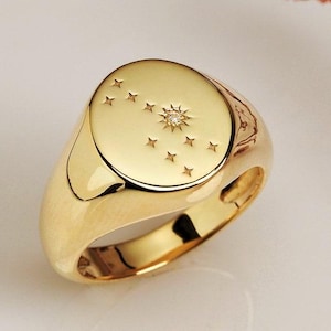 Siegelring, Sternzeichen Ring, Sternzeichen Ring, Sternzeichen Ring, Sternzeichen Ring, Sternzeichen Ring, Sternzeichen Ring für Frauen