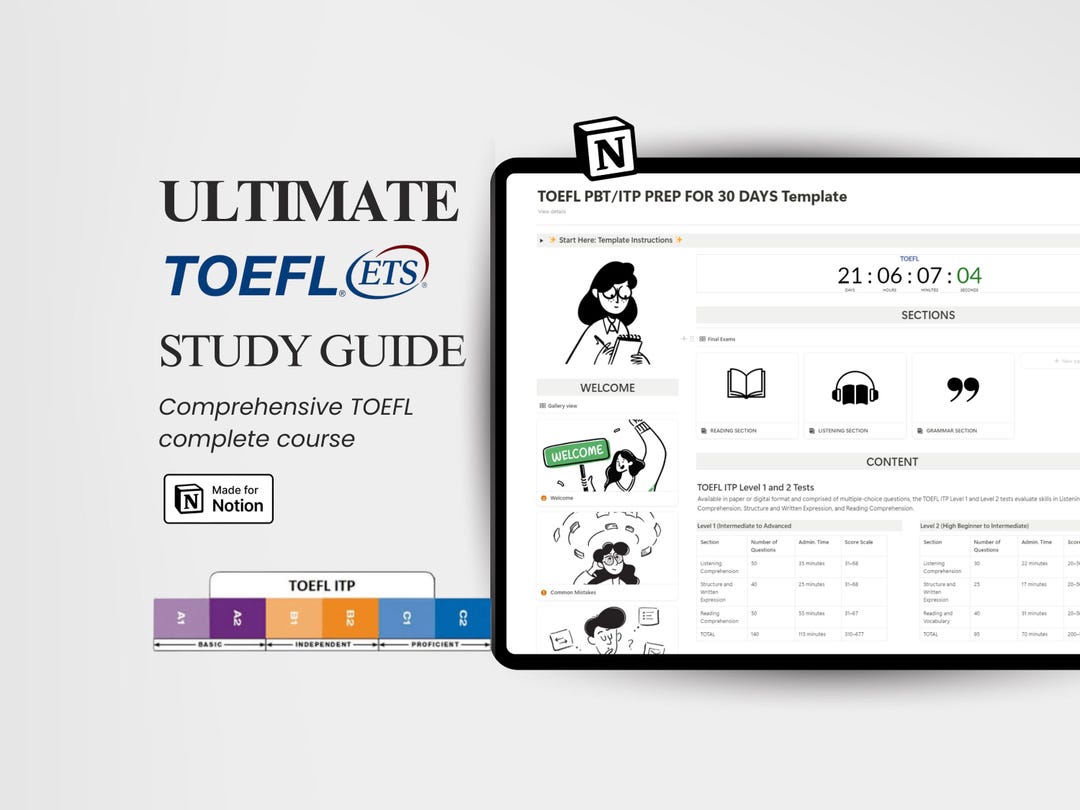 Guía de estudio completa para el examen TOEFL ITP: apruebe el examen