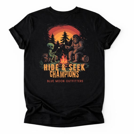 Hide Seek Champions: Men's Outdoor Lifestyle Printed Tshirt