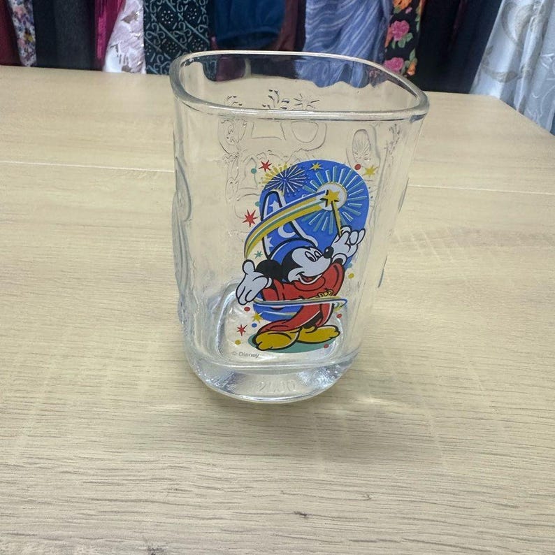 MCDONALDS Vintage Mickey Mouse Tumbler 2000 Walt Disney World Millennium image 1