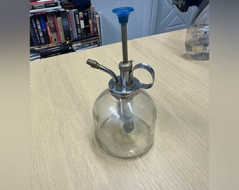 ビンテージ クリアガラス製植物用ミストボトル 美品