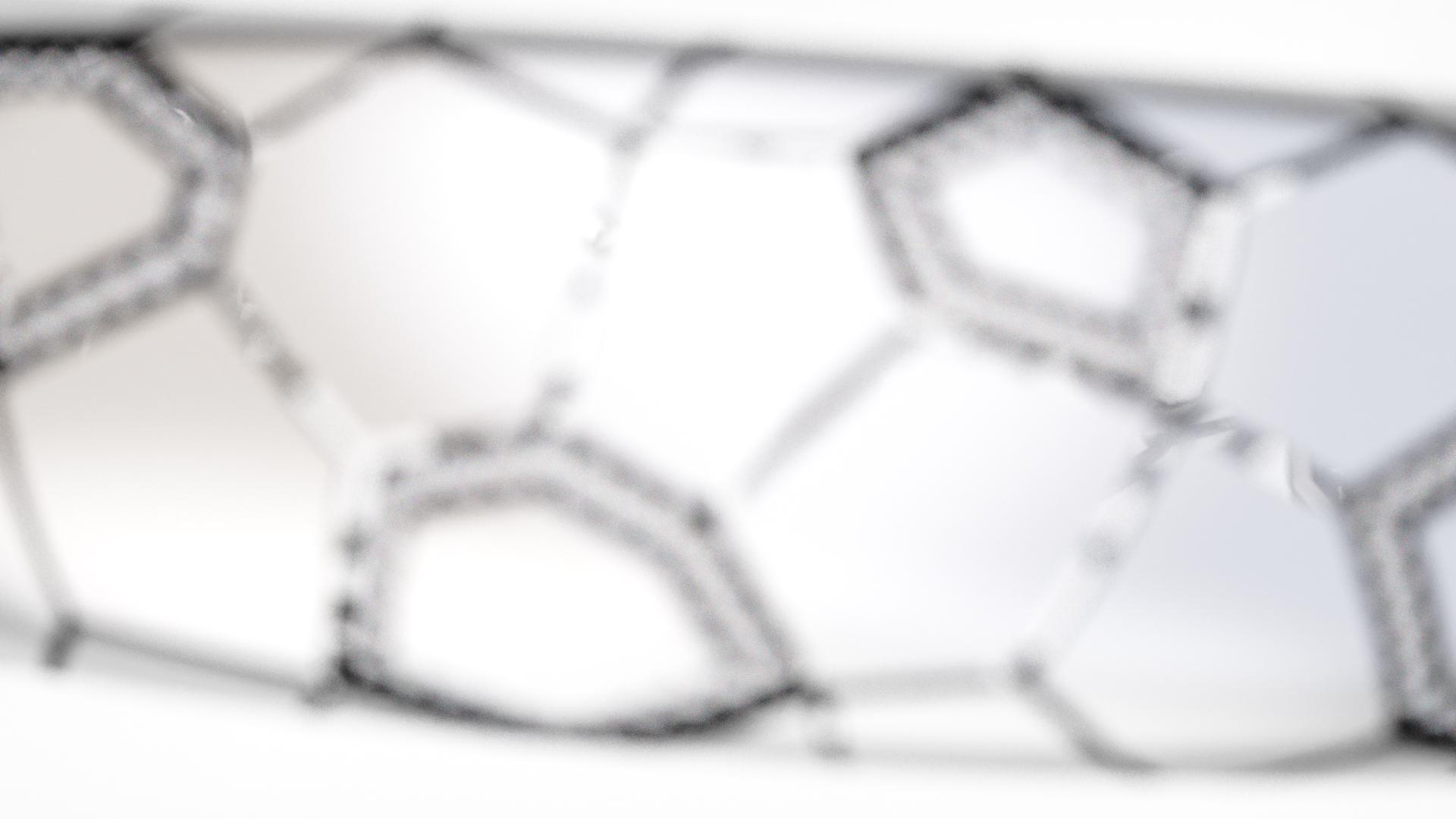 シルバー 幾何学模様 カフブレスレット スターリングシルバーの幾何学模様のカフブレスレット：SF風ジルコン