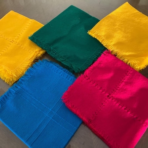Servilletas mexicanas hechas en telar manual