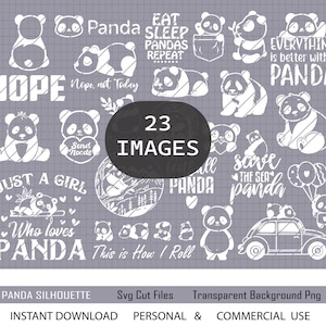 Panda SVG Cute Panda Svg Cute Panda Svg Cute Panda Clipart Panda Shirt File, Panda Mug File, Panda Sticker, Panda Gift File, Panda