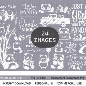 Panda SVG Cute Panda Svg Cute Panda Svg Cute Panda Clipart Panda Shirt File, Panda Mug File, Panda Sticker, Panda Gift File, Panda