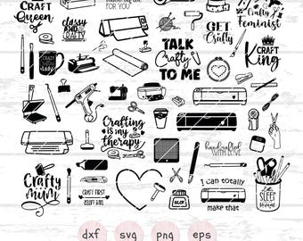 Bundle SVG d'outils d'artisanat, fichiers cricut Dxf Dxf Svg d'artisanat Svg EPS PNG