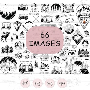Lot camping SVG, conception SVG camping, camping vie svg, svg joyeux campeur, svg chemise de camping, randonnée svg, SvgCraftor, lot Svg, fichier Svg