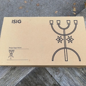 Retro IKEA Christmas candle holder - ISIG by Sigga Heimis