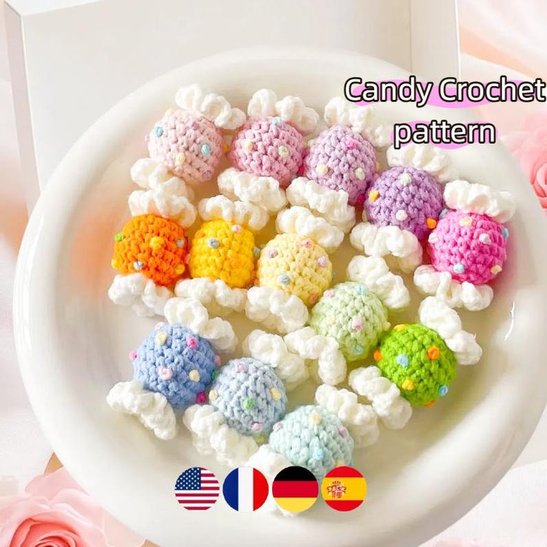 Candy Crochet Pattern PDF • Amigurumi Wrapped Candy Plush • Playful ...