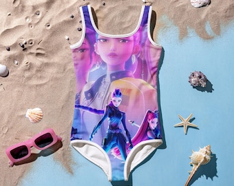 Costume da bagno per bambini unisex K-Pop Demon Hunters (HUNTRIX) - Costume da bagno per bambini