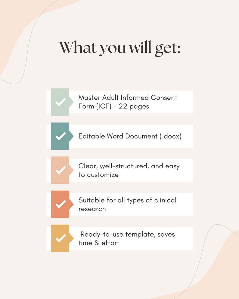 Master Adult Informed Consent Form (ICF) Template | Clinical Trial ...