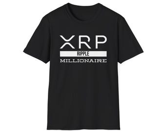 XRP Miljonair T-shirt, Ripple Cryptocurrency Tee, XRP Investor Shirt, Crypto Gift, Blockchain Kleding
