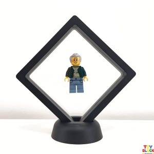 Moldura personalizada para minifigura de avô – presente engraçado e sincero dos netos, lembrança de aniversário, Natal ou dia dos avós para o papai