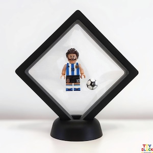 Espositore galleggiante con minifigure di calciatori personalizzati - Regalo unico per gli appassionati di sport