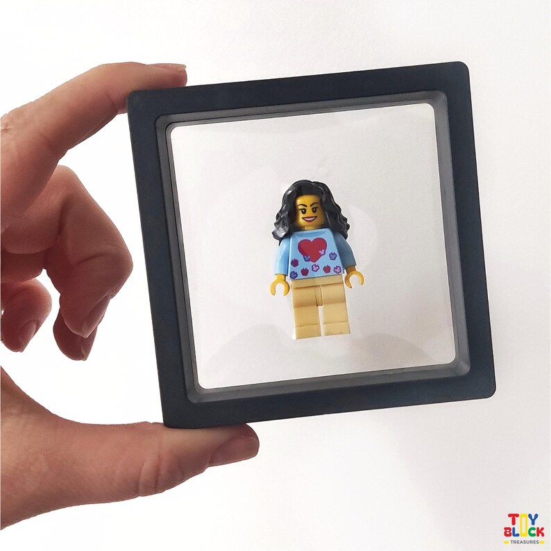 Custom Minifigure Portrait Art in Frame – Personalized Gift for Mom ...