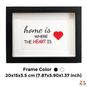 Scatola portaoggetti con cornice per minifigure e design a forma di cuore – Decorazione da parete moderna e decorazione per la casa – Regalo unico per inaugurazione della casa, fidanzamento o commemorazione