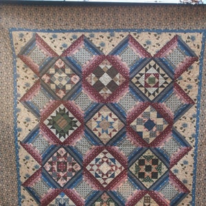 Civil War Reproduction Peace & Unity Bed Quilt