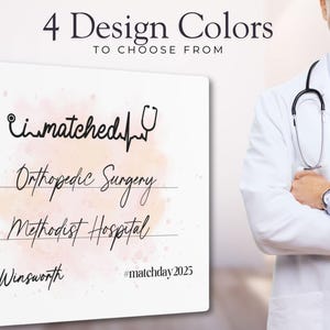 Enseigne personnalisée pour médecin résident, cadeau unique pour résident en chirurgie, cadeau personnalisé spécial pour médecin résident, cadeau personnalisé pour médecin