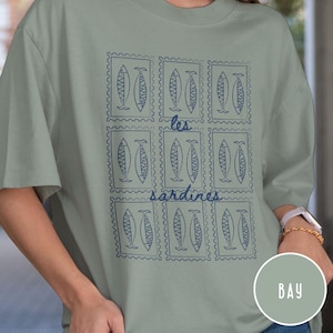 Sardines Shirt Comfort Colors Vintage Summer Tee Oceancore Gifts for Him or Her La Dolce Vita Apparel Sardine Graphic Tshirt Tinned Fish