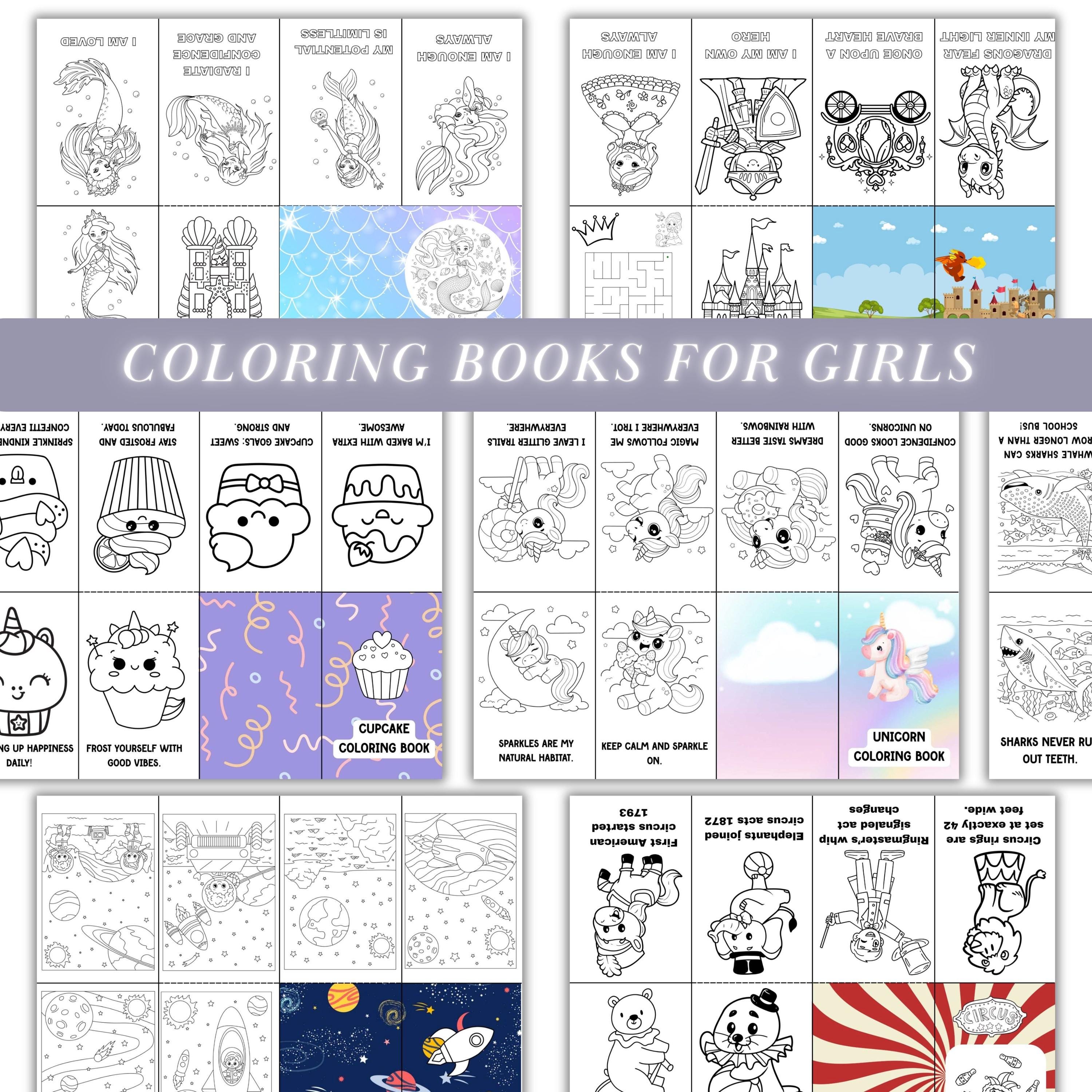 Mini Coloring Book Bundle for Kids 13 Kawaii Themes Party Favor for ...
