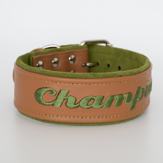 thick leather dog collars