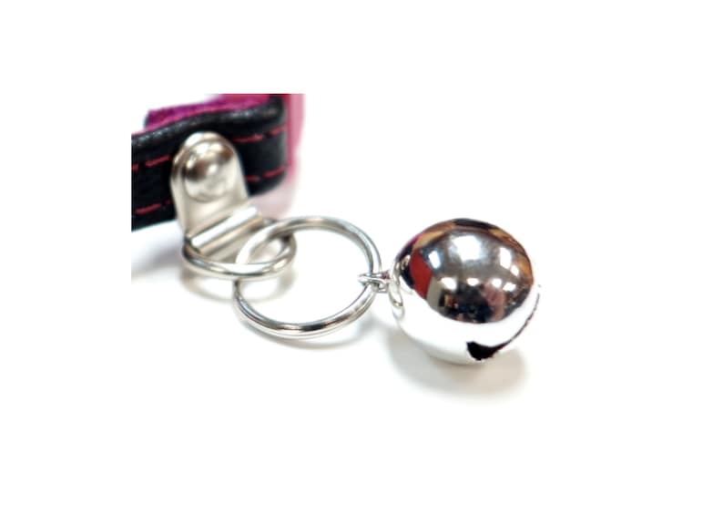 Cat bell upgrade for cat collars is one half inch round with ready to attach ring Jingle cat bell