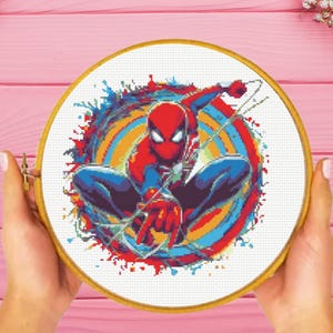 Hero Cross Stitch Pattern , Spider Cross Stitch Pattern,  instant download