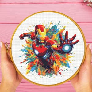 Hero Cross Stitch Pattern , Iron Legend Cross Stitch Pattern,  instant download