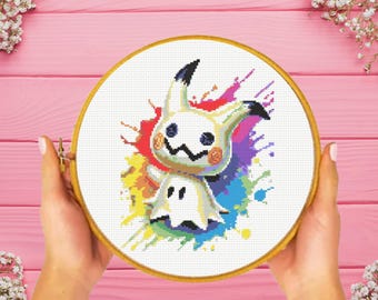 ミミッキュ ポケモン クロスステッチ図案（即時ダウンロード） - Etsy 日本