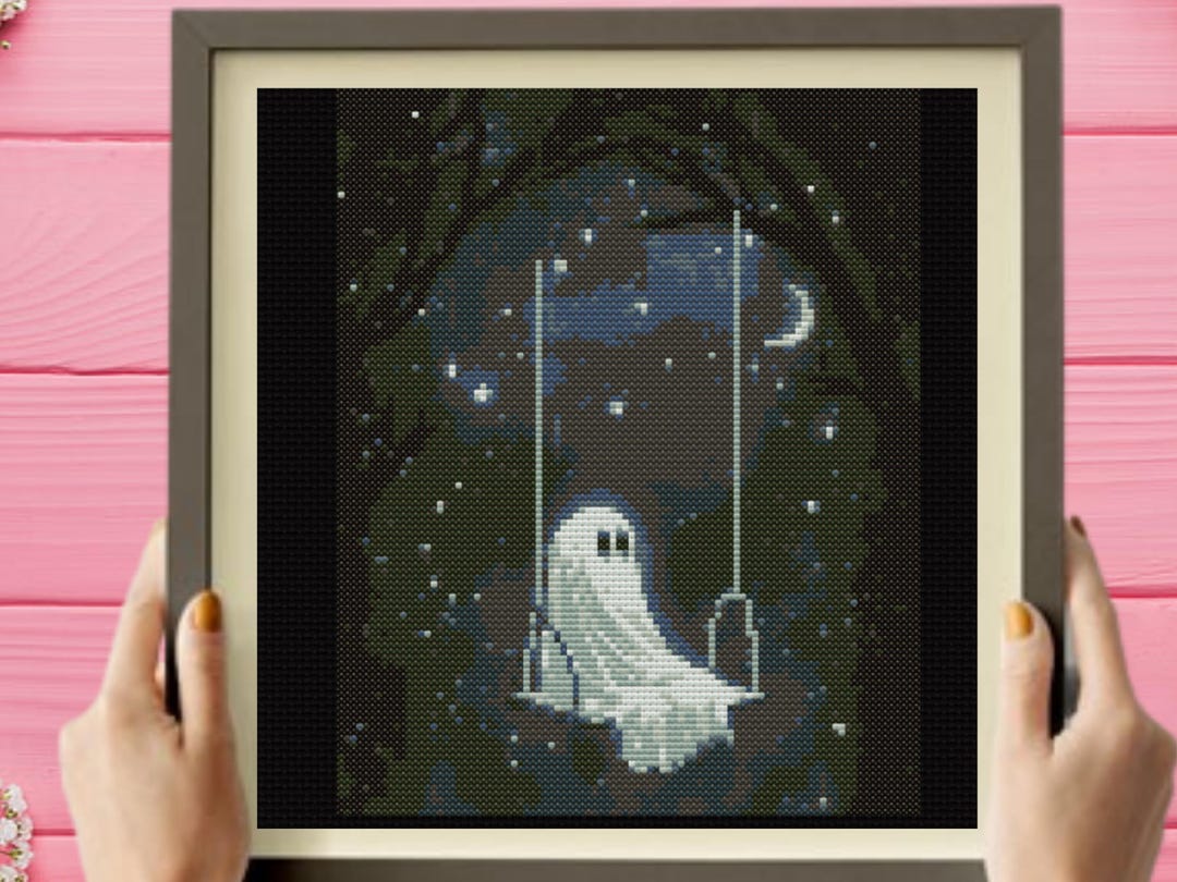 Ghost Cross Stitch Pattern , Instant Pdf Download - Etsy