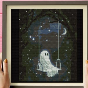 Ghost Cross Stitch Pattern , instant pdf download