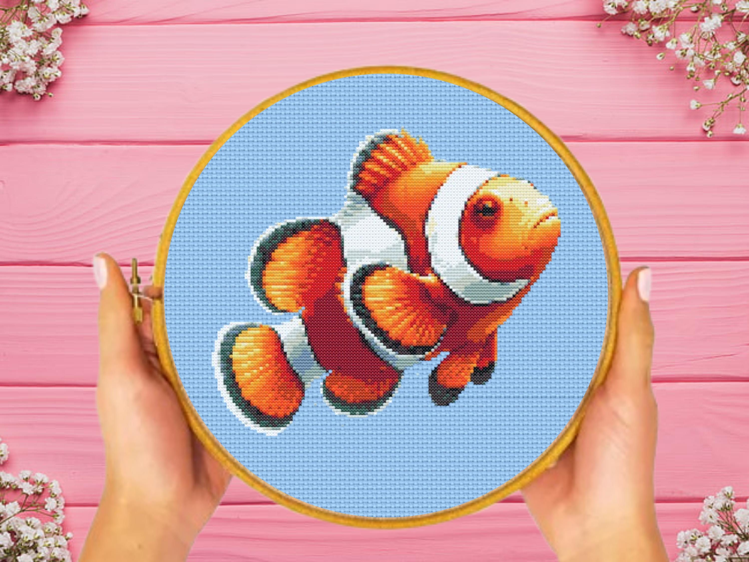 Clownfish Cross Stitch Pattern , Instant Download - Etsy