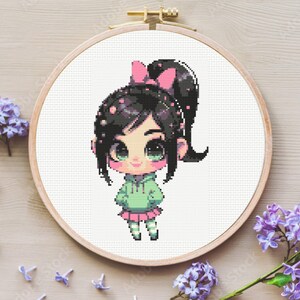 Vanellope Cross Stitch Pattern - Instant Download