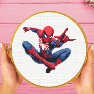 Hero Cross Stitch Pattern , Spider Cross Stitch Pattern,  instant download
