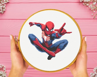 Hero Cross Stitch Pattern , Spider Cross Stitch Pattern,  instant download