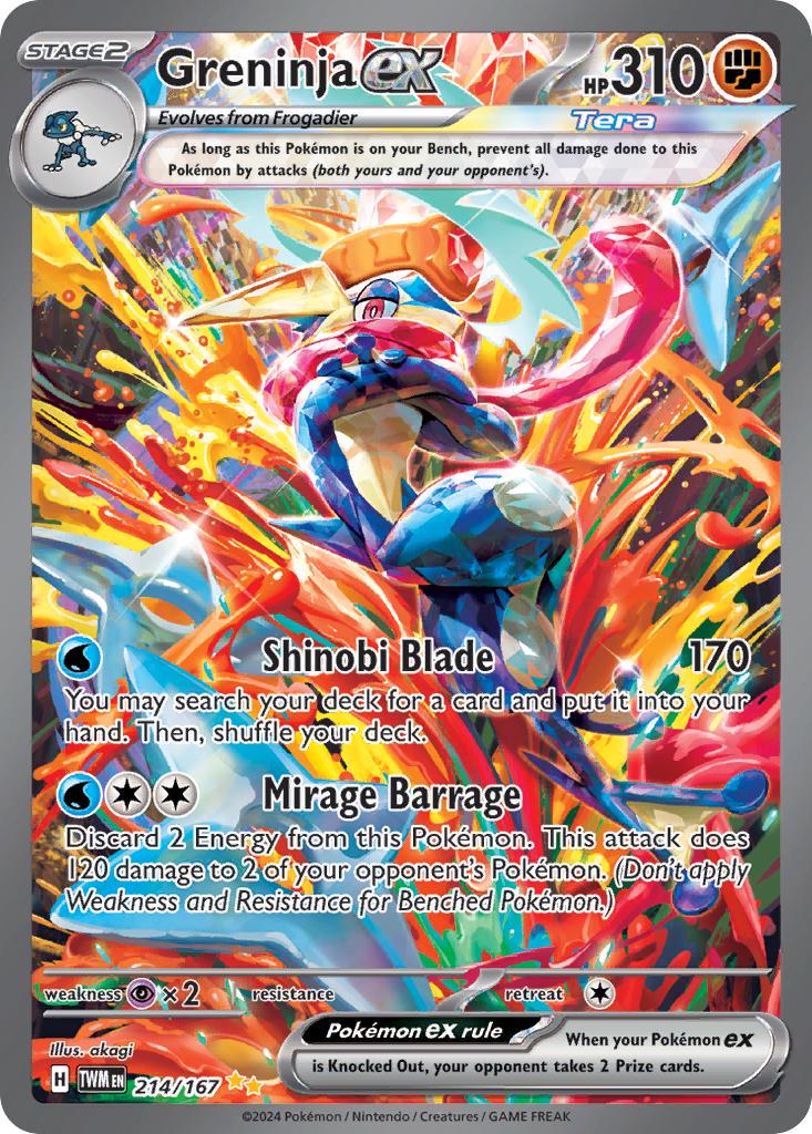 Greninja EX 214/167 Twilight Masquerade - Alternate Art Alt