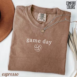 Comfort Colors Volleyball Game Day Shirt: Fan Tee