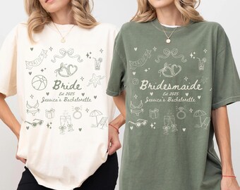 Custom The Bach Club Shirts Comfort Color, Personalized Bachelorette Party Tshirts, Last Toast On The Coast Tee, Bride and Bridesmaid Gifts
