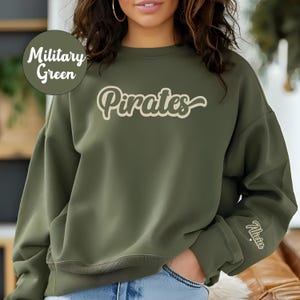 Print Team Name Sweatshirt, Custom Puff, Personalized School Sweater, Custom College Puff Sweatshirt, School Spirit Shirt,Dance Team Sweater