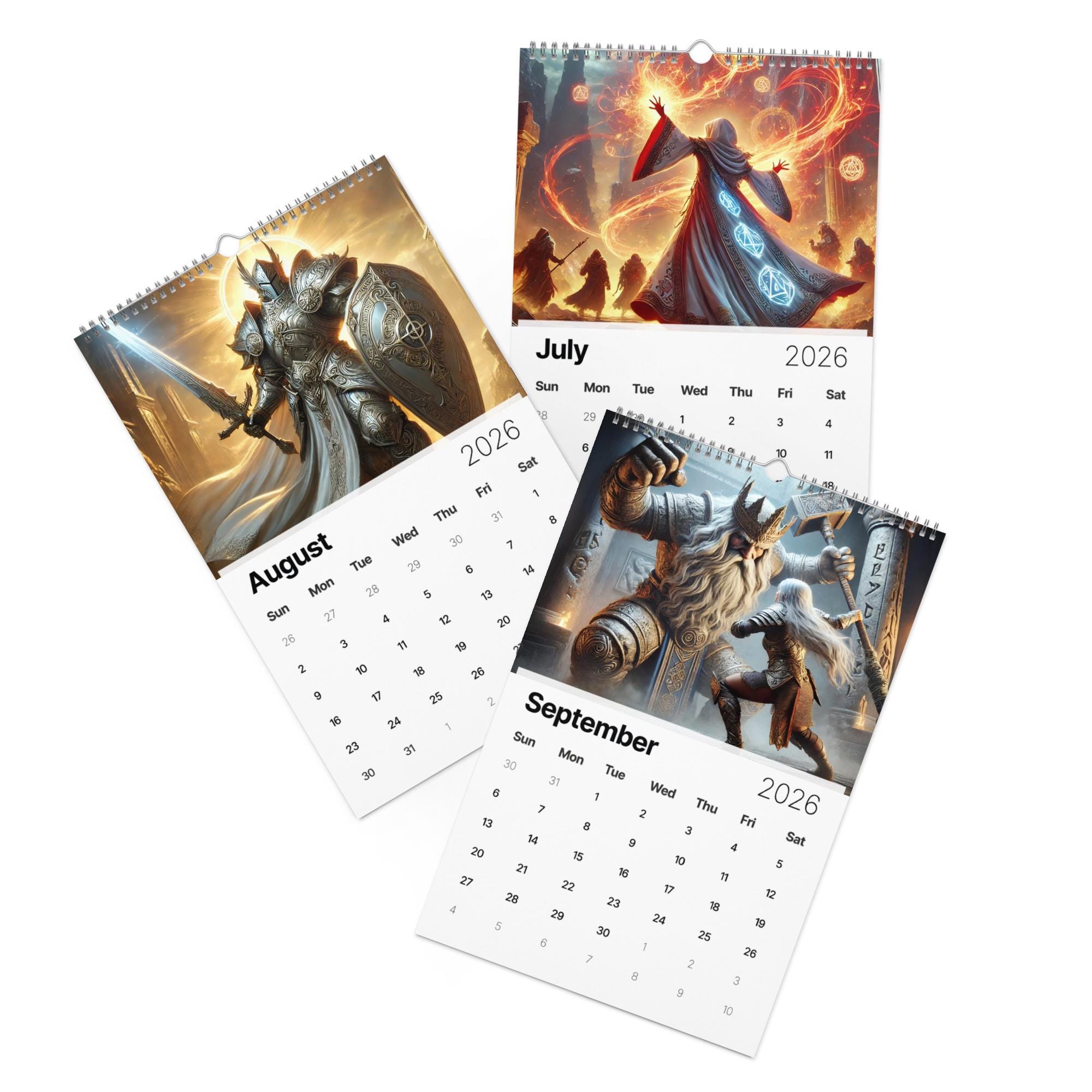 D&D Calendar - 2026 A Year for Adventure - Dungeons and Dragons RPG ...