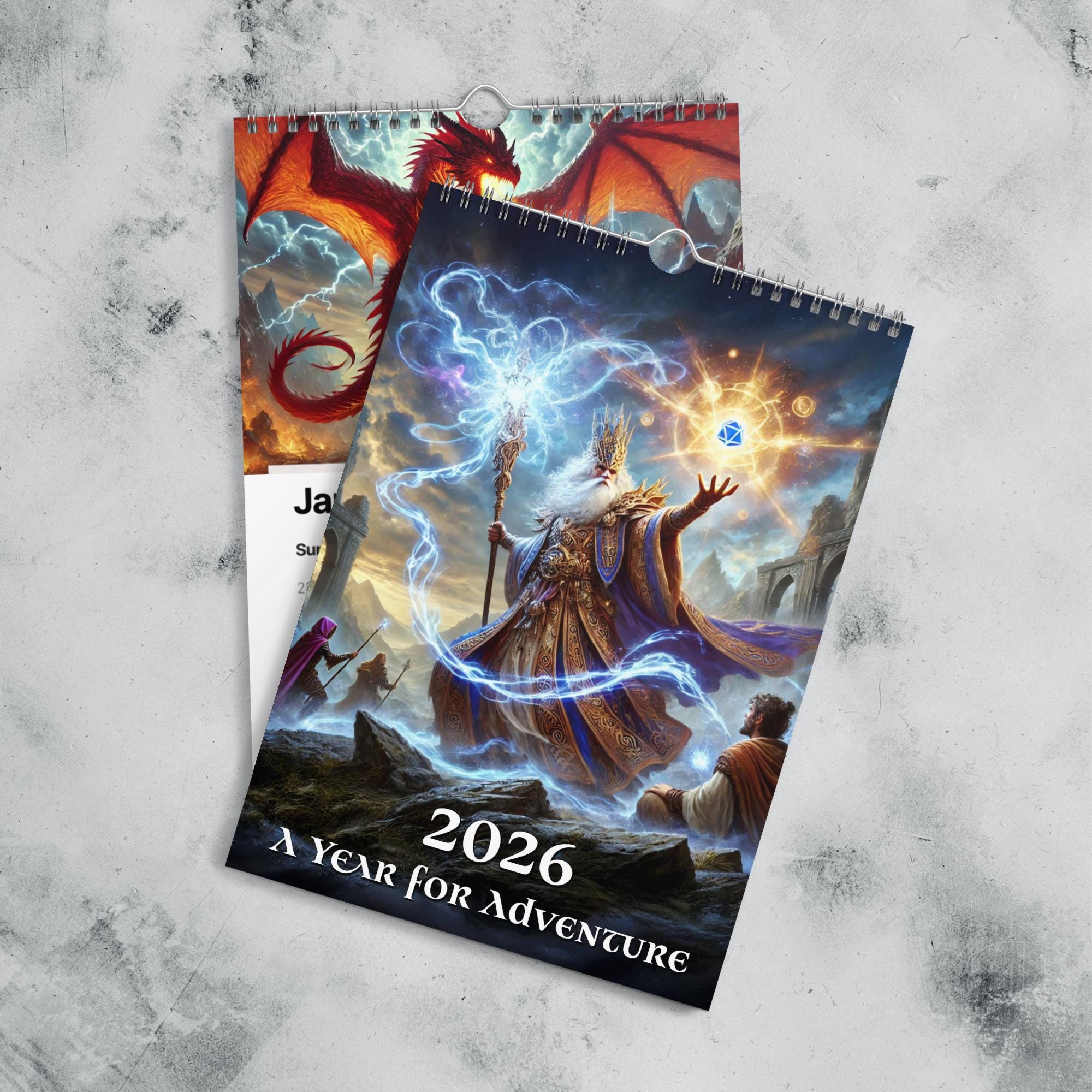 D&D Calendar - 2026 A Year for Adventure - Dungeons and Dragons RPG ...