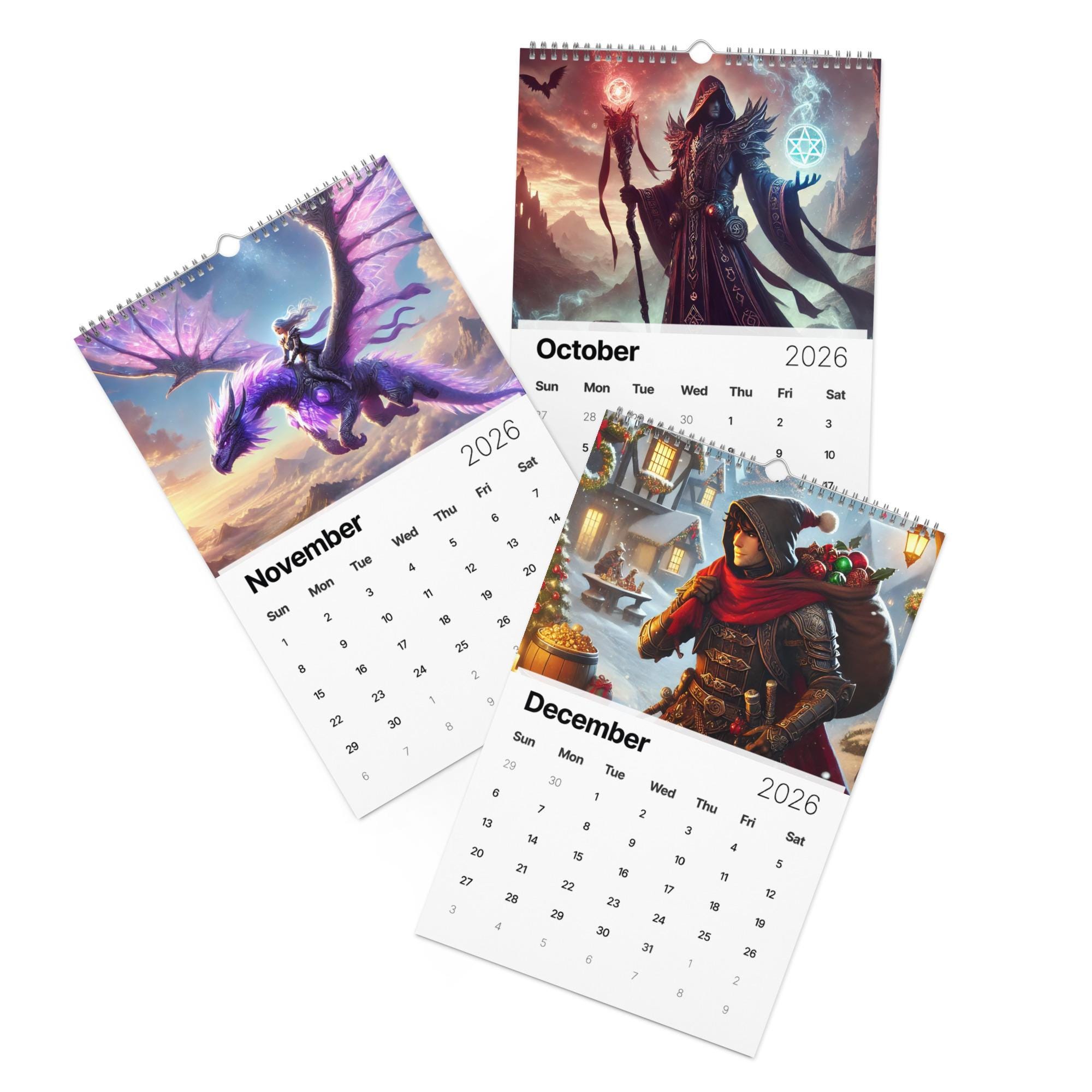 Rpg Developer Calender D&D Calendar - 2026 A Year for Adventure - Dungeons and Dragons RPG ...