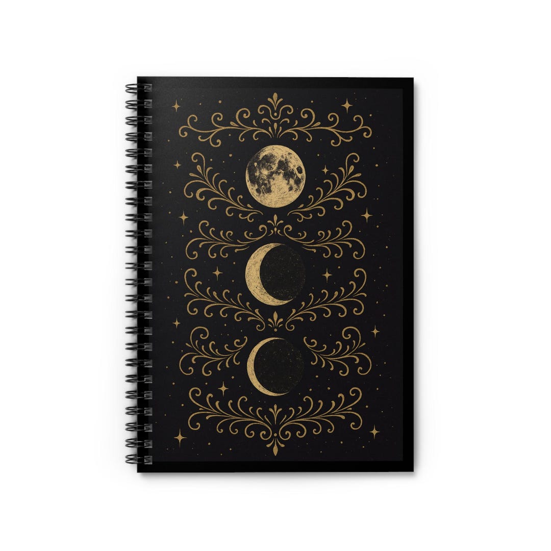 Celestial Spiral Notebook, Back to School Supplies, Cosmic Journal ...
