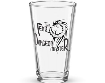 D&D Pint Glass - Choose Your Favorite Dungeons and Dragons Inspired Saying - Dungeon Master, Dice, Loot, Crit Happens 16 oz Drinking Glass