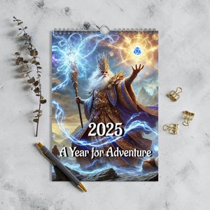 D&D Kalender - 2025 Ein Jahr für Abenteuer - Dungeons and Dragons RPG Wandkalender