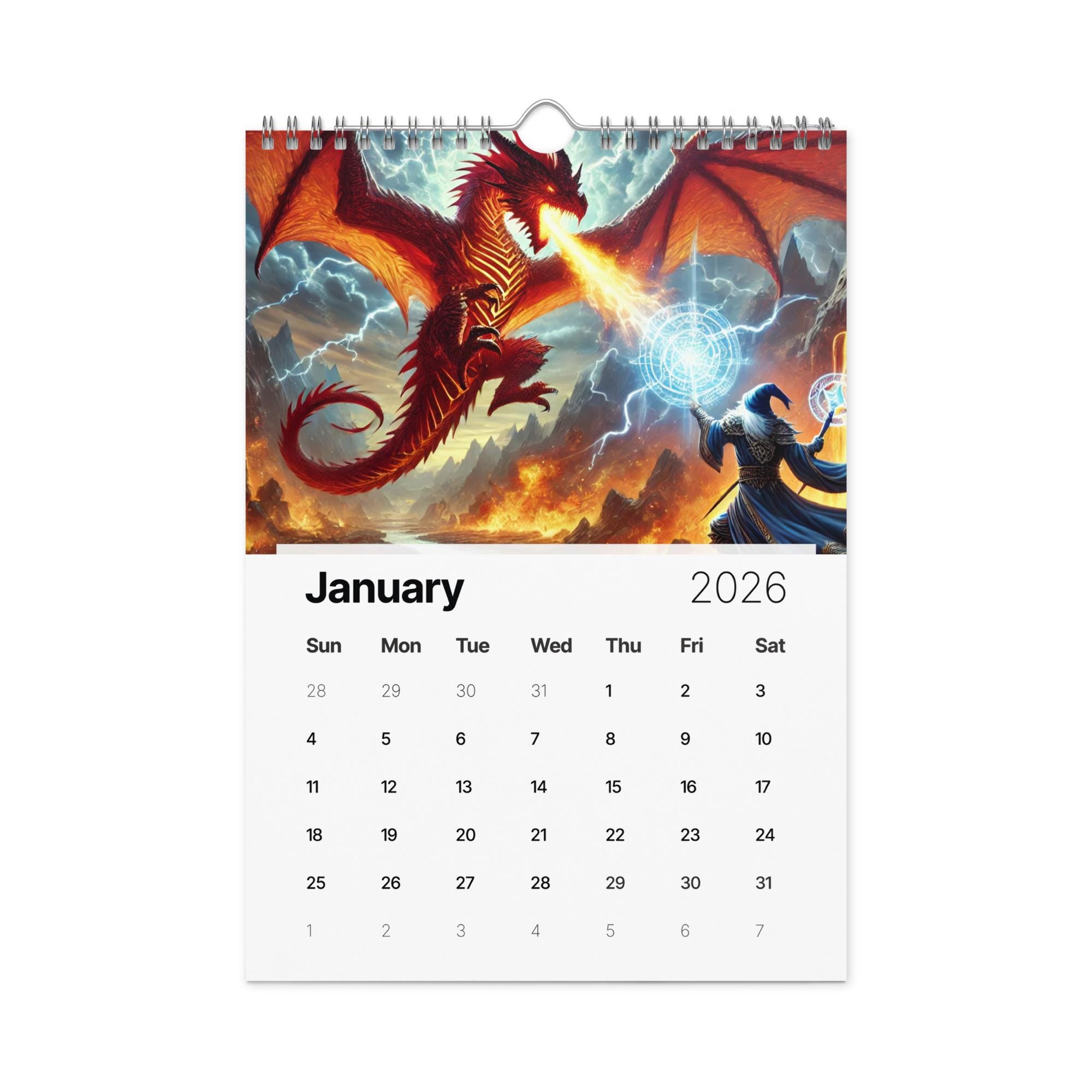 D&D Calendar - 2026 A Year for Adventure - Dungeons and Dragons RPG ...