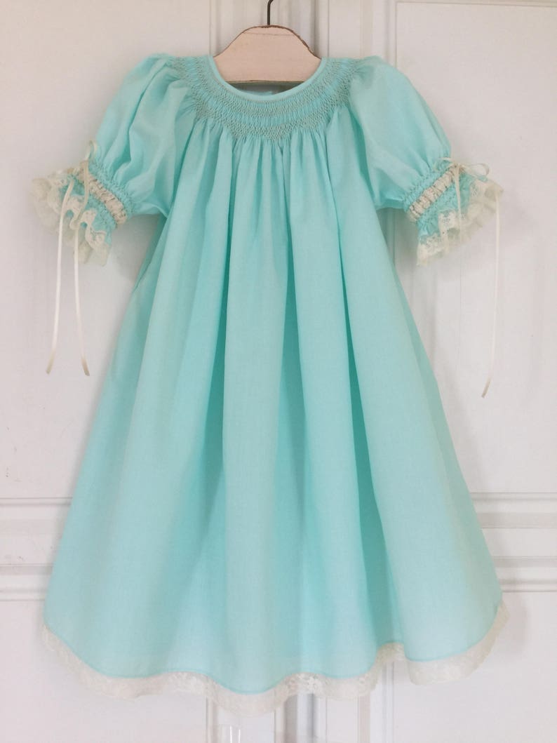 Heirloom Matching and Dress Blue Blush White Hand Etsy